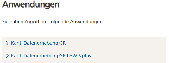 agate.ch Anwendungen mit LAWIS plus Link